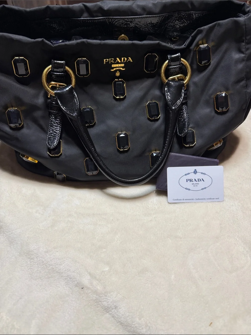Prada Tessuto Pietre Tote GORGEOUS in Great Pre-Loved Shape See all pics 🙏